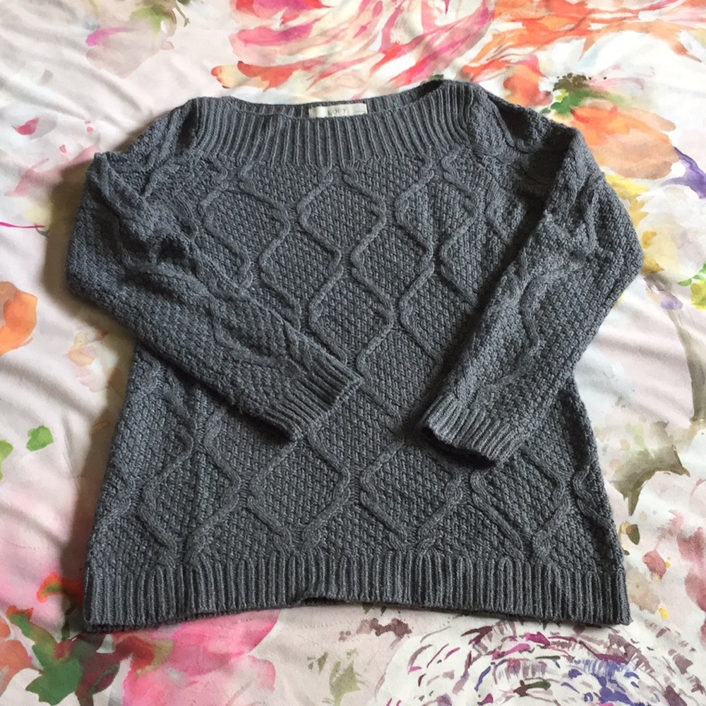 Ann Taylor Loft Grey Sweater